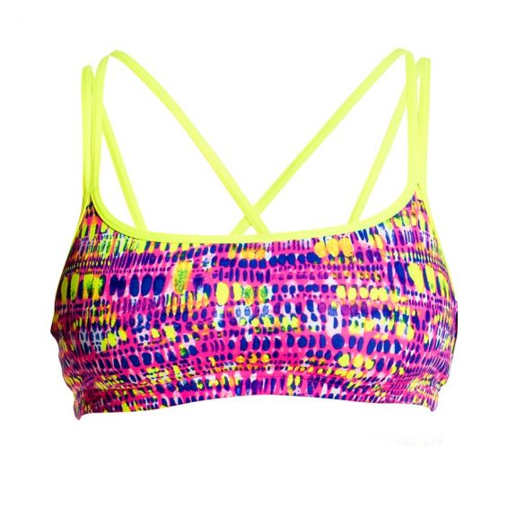 Funkita Dotty dash Criss cross Sports bikinitop dames FS33L01788