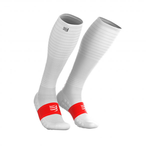 Compressport Full socks oxygen compressiesokken wit