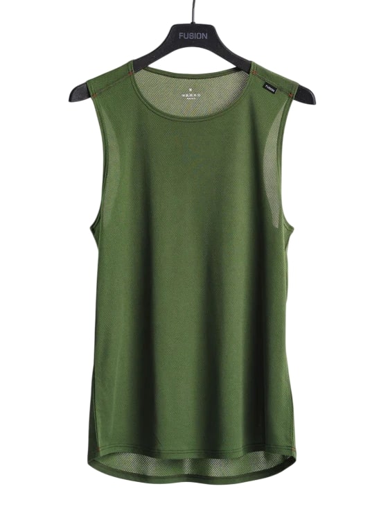 Fusion run singlet groen heren 1036-GRN