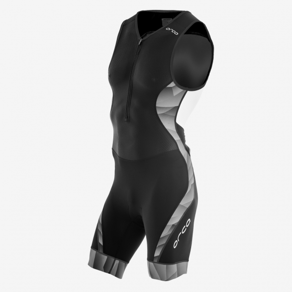 Orca 226 kompress race trisuit mouwloos zwart/wit heren GVD002