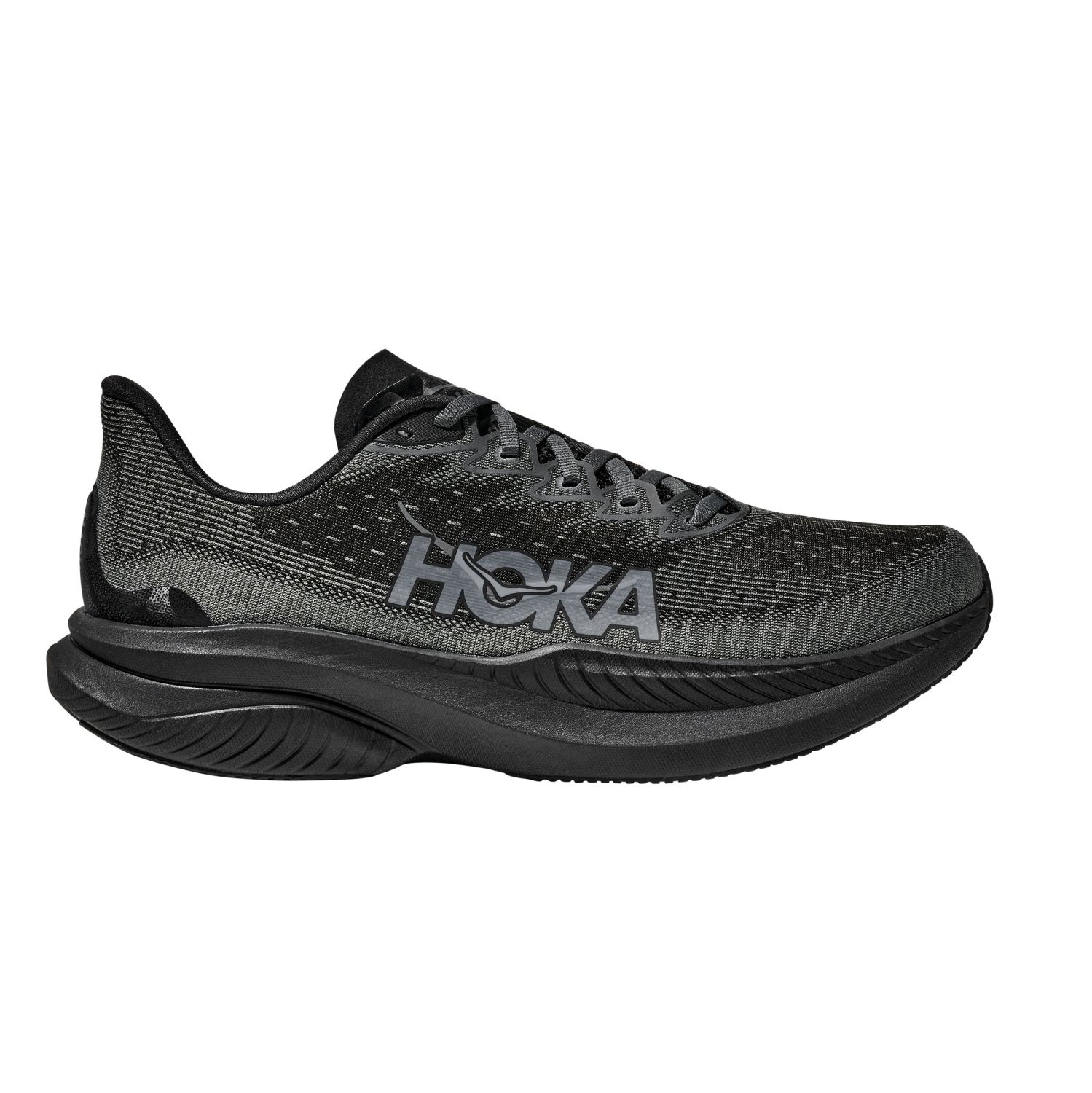 Hoka Mach 6 hardloopschoenen Black/Outer Orbit Heren 1147790-BCKT