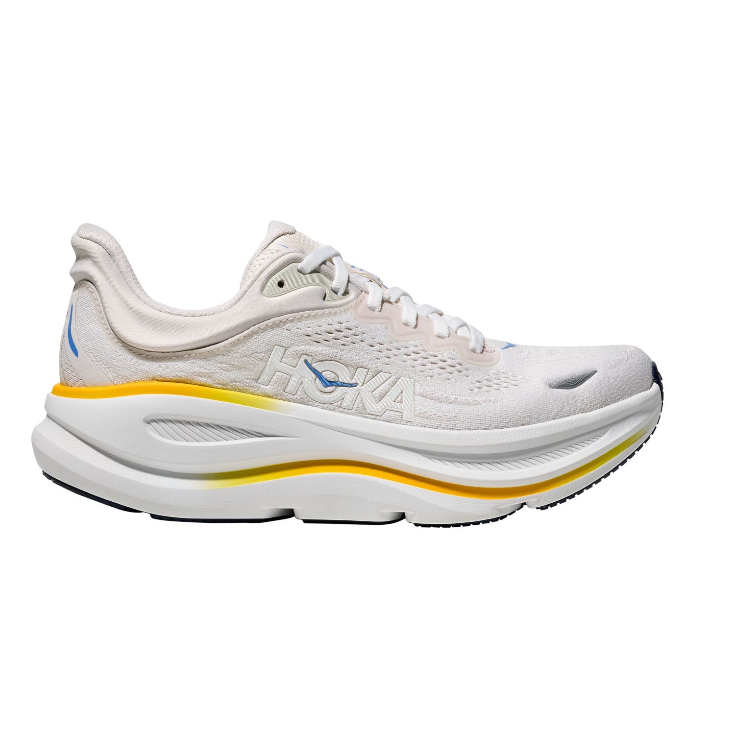 Hoka Bondi 9 hardloopschoenen White/Grout dames 1162012-WGRT