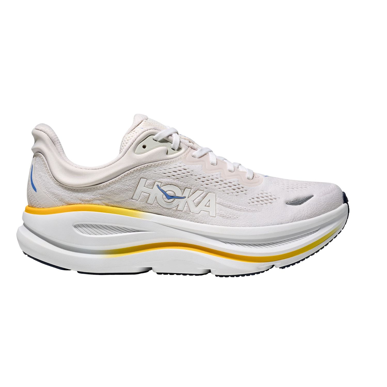 Hoka Bondi 9 hardloopschoenen White/Grout heren 1162011-WGRT