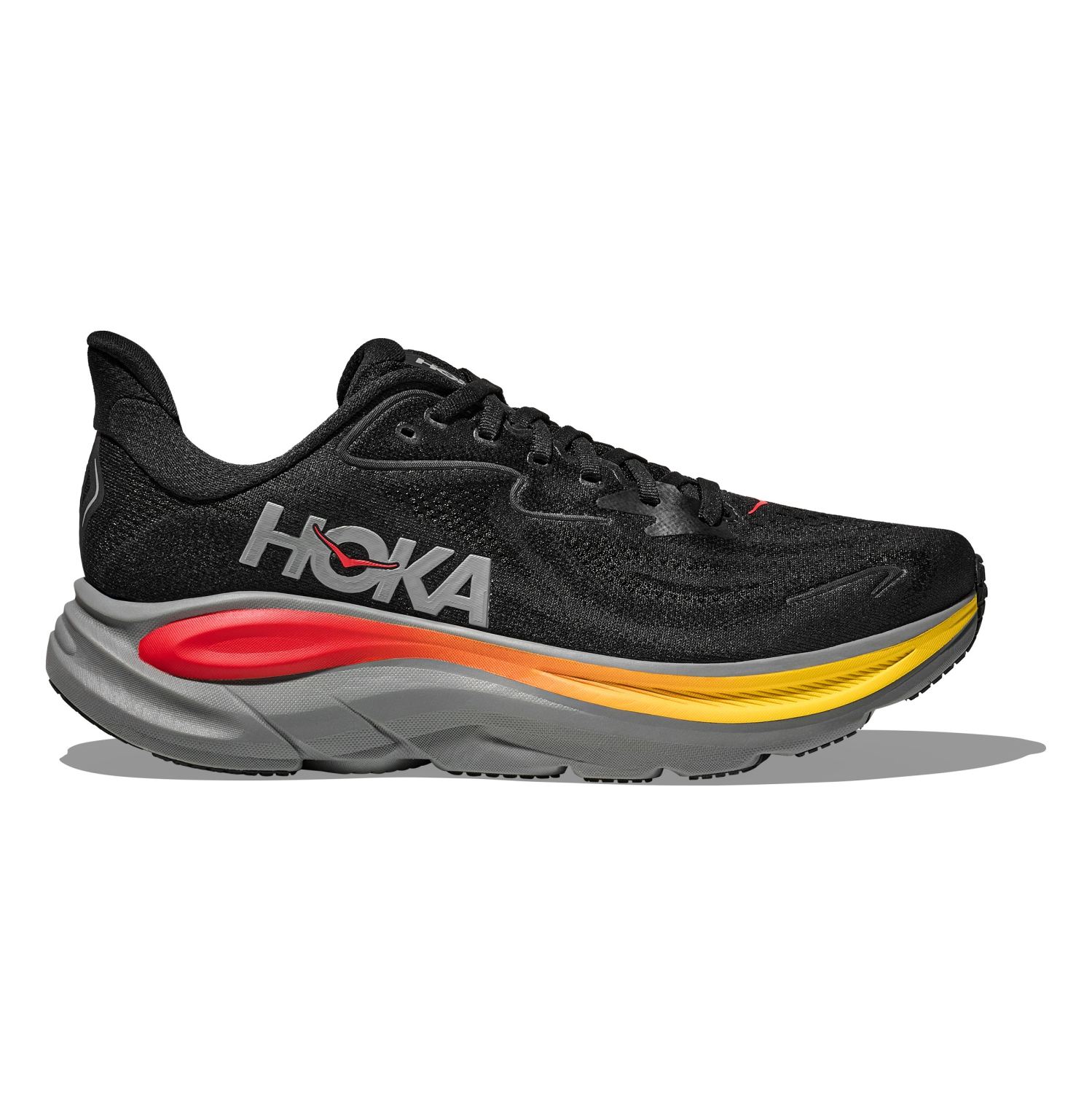 Hoka Clifton 10 hardloopschoenen Black/Galactic Grey heren 1162030-BKGL