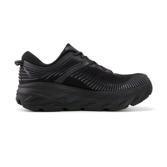 Hoka One One Bondi 7 wide hardloopschoenen zwart dames 1110531-BBLC