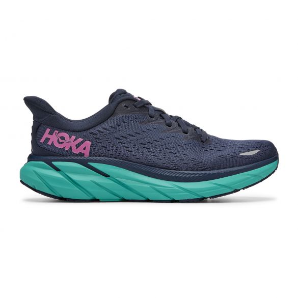 Hoka One One Clifton 8 hardloopschoenen donker blauw dames 1119394-OSAT