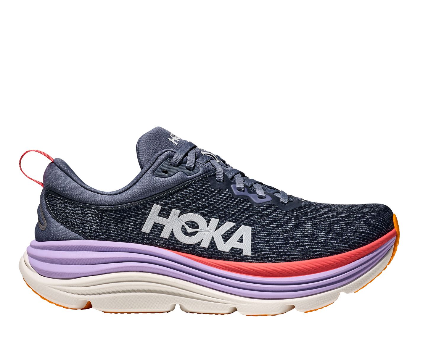 Hoka Gaviota 5 hardloopschoenen Anchor/Grapefruit dames 1134235-ARP