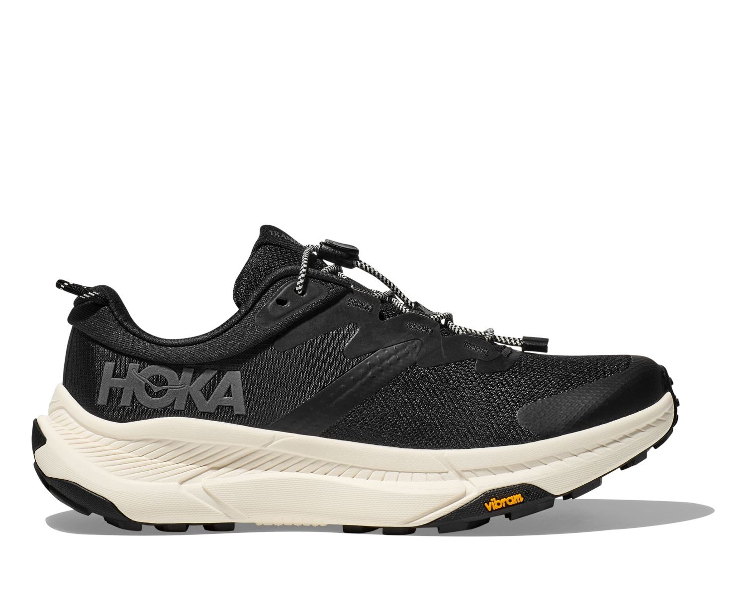 Hoka Transport hardloopschoenen black/alabaster heren 1123153-BKLB