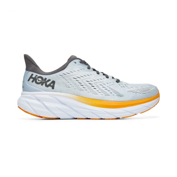 Hoka One One Clifton 8 hardloopschoenen lichtblauw-geel heren 1119393-BFPA