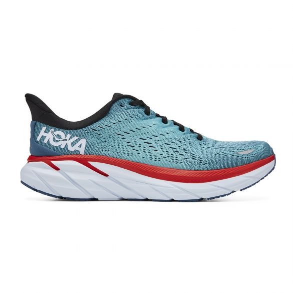 Hoka One One Clifton 8 hardloopschoenen lichtblauw heren 1119393-RTAR
