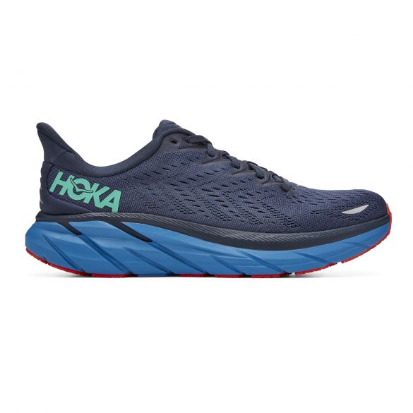Hoka One One Clifton 8 wide hardloopschoenen blauw heren 1121374-OSVB