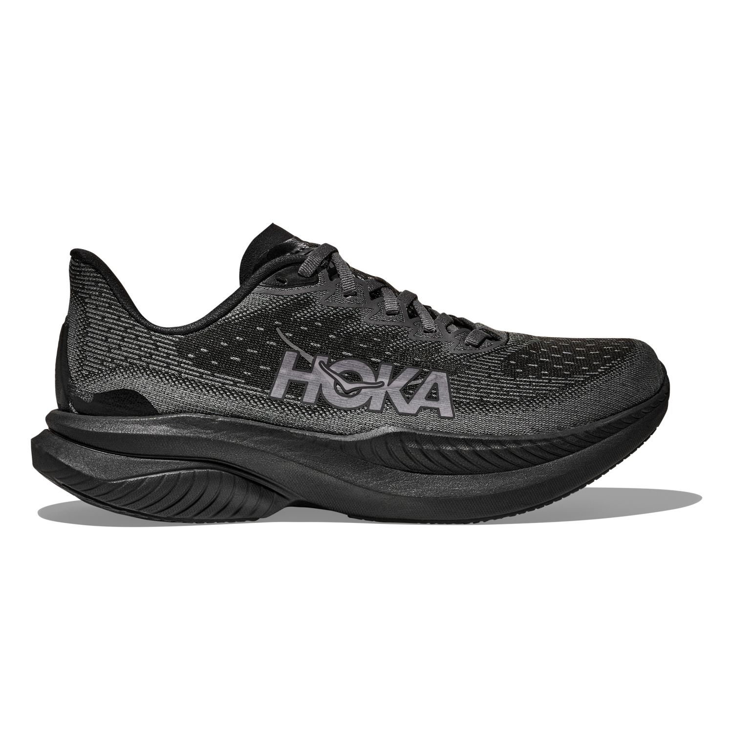 Hoka Mach 6 hardloopschoenen Black/Outer Orbit dames 1147810-BCKT