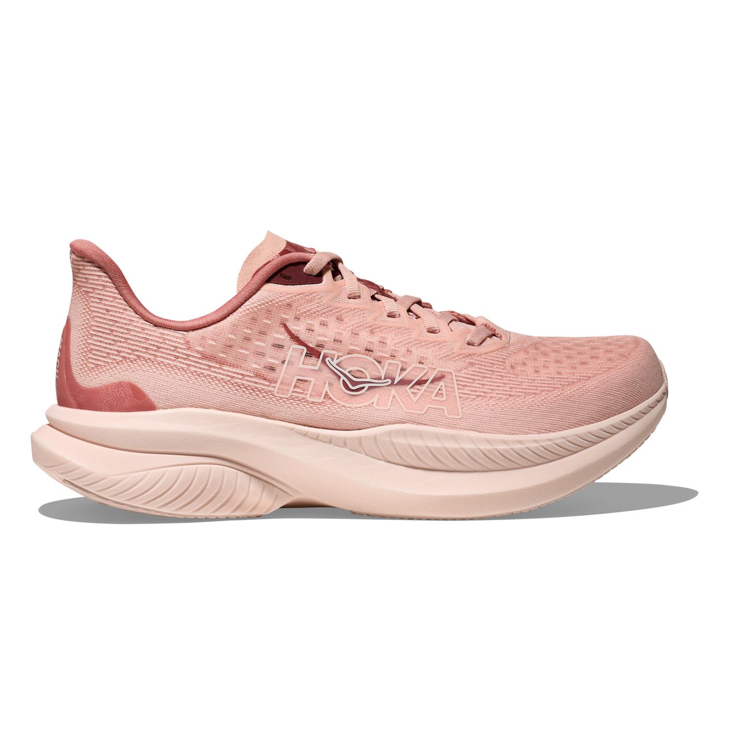 Hoka Mach 6 hardloopschoenen Rose Latte/Blush dames 1147810-RSLT
