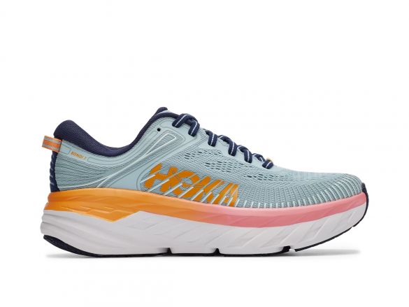 Hoka One One Bondi 7 hardloopschoenen mint/oranje dames 1110519-BHBI