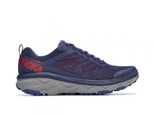 Hoka One One Challenger ATR 5 wide hardloopschoenen Blauw/rood 1104095-DBHRR