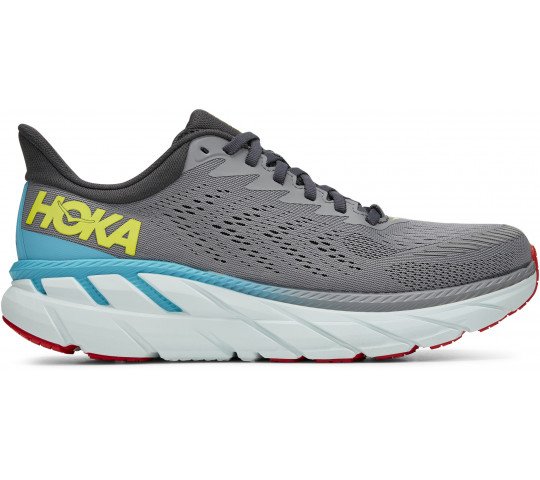 Hoka One One Clifton 7 hardloopschoenen grijs heren 1110508-WDDS