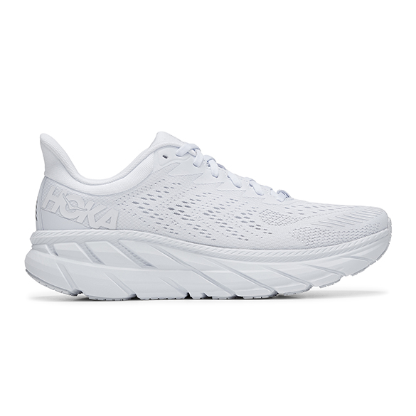 Hoka One One Clifton 7 hardloopschoenen wit heren 1110508-WWH