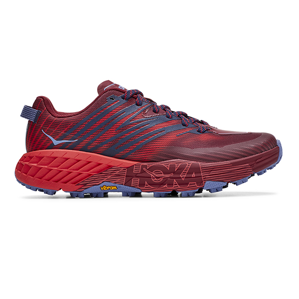 Hoka One One Speedgoat 4 trail hardloopschoenen rood dames 1106527-CHRRD