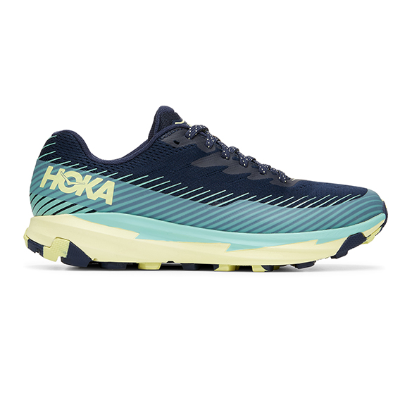 Hoka One One Torrent 2 hardloopschoenen zwart/blauw dames 1110497-BICS