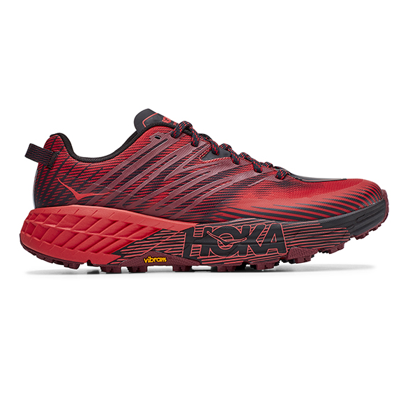 Hoka One One Speedgoat 4 trail hardloopschoenen rood heren 1106525-CHRRD