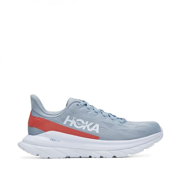 Hoka One One Mach 4 hardloopschoenen grijs/wit heren 1113528-BFFS
