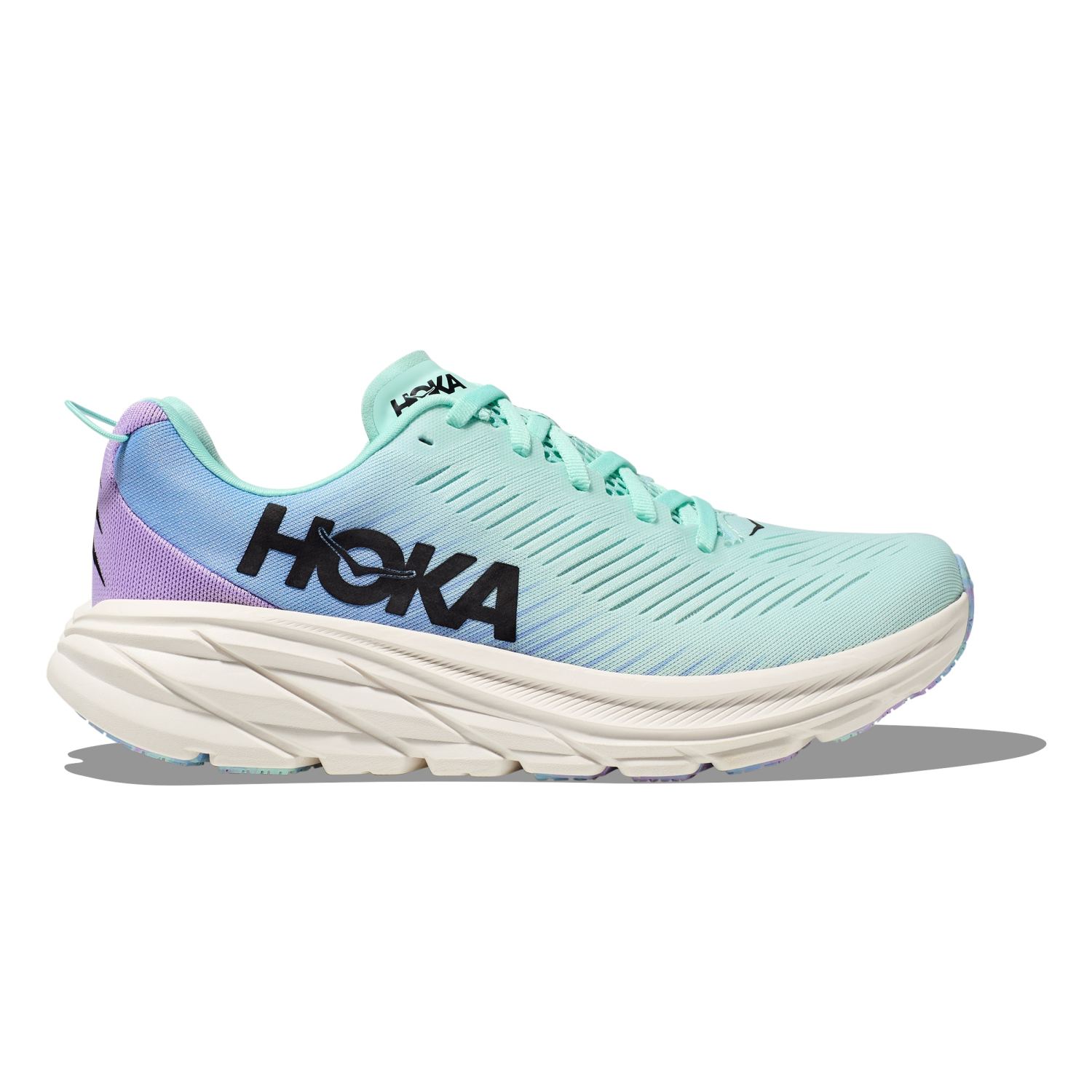 Hoka Rincon 3 hardloopschoenen groen/blauw/paars dames 1119396-SOAB