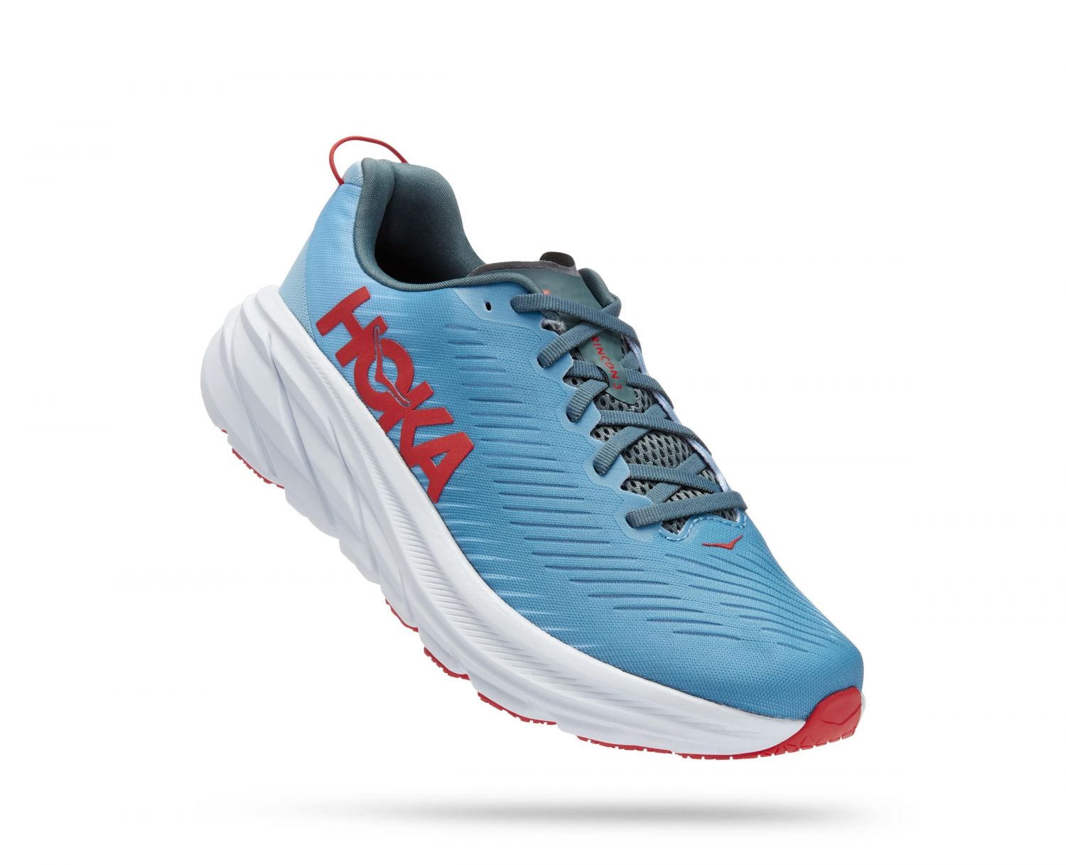 Hoka Rincon 3 hardloopschoenen blauw/rood heren 1119395-MSSS