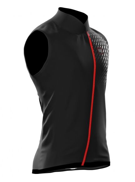 Compressport hurricane v2 hardloopvest zwart unisex WSTRV2-TK99
