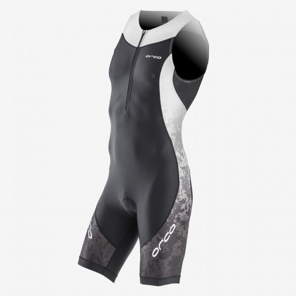 Orca Core race trisuit mouwloos zwart/wit heren HVC002