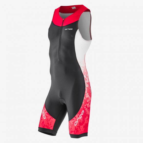 Orca Core race trisuit mouwloos zwart/wit/rood heren HVC015