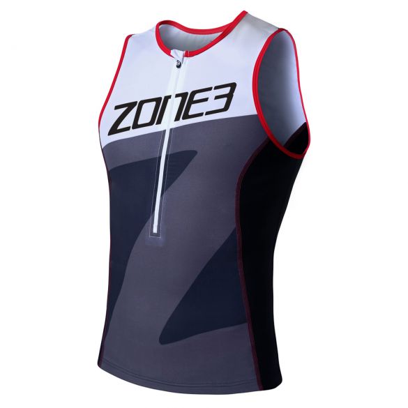 Zone3 Lava long distance mouwloos tri top heren TW18MLTO102