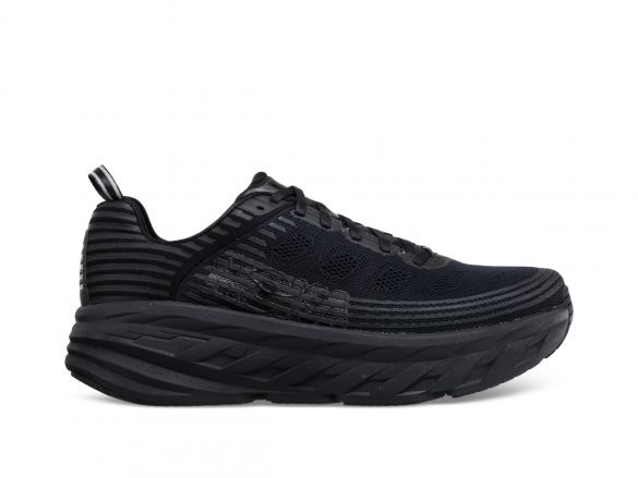 Hoka One One Bondi 6 wide hardloopschoenen zwart heren 1019271-BBLC