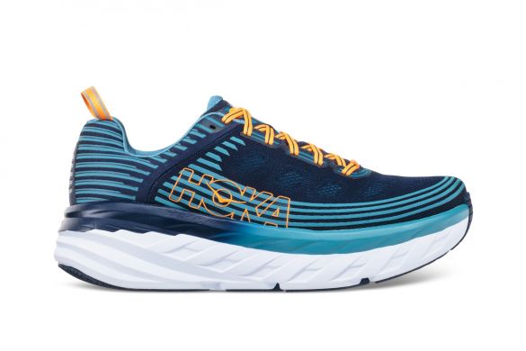 Hoka One One Bondi 6 hardloopschoenen zwart/blauw heren 1019269BISB-VRR