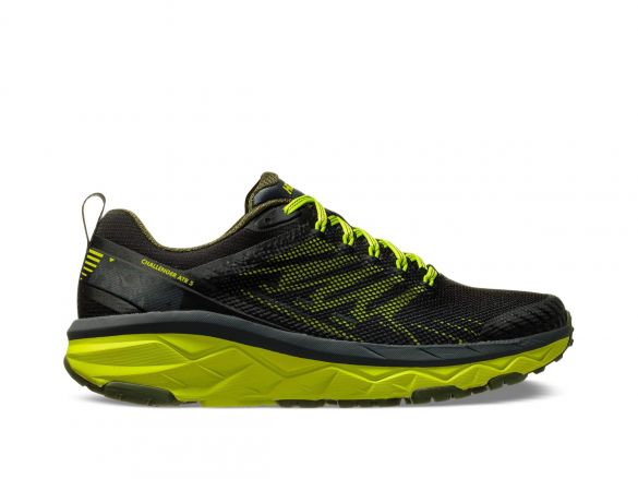 Hoka One One Challenger ATR 5 wide hardloopschoenen zwart/geel heren 1104095-EBLC