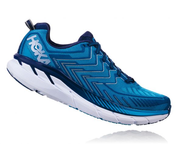 Hoka One One Clifton 4 hardloopschoenen blauw heren 1016723DBTBL