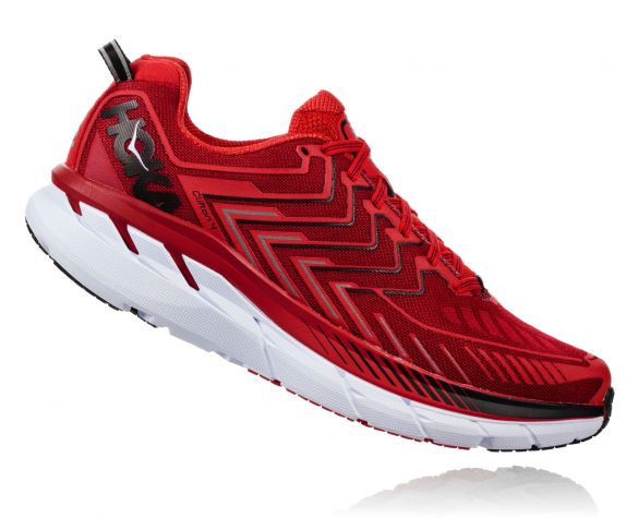Hoka One One Clifton 4 hardloopschoenen rood heren 1016723HRHRR