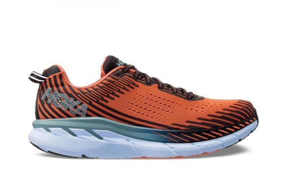 Hoka One One Clifton 5 hardloopschoenen oranje/groen heren 1093755-NPHN-VRR