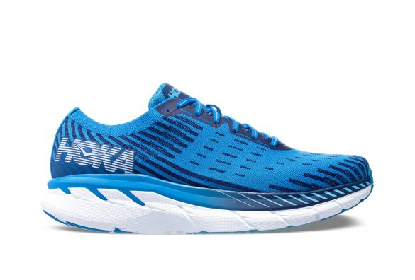 Hoka One One Clifton 5 Knit hardloopschoenen blauw heren 1094309-FBTB