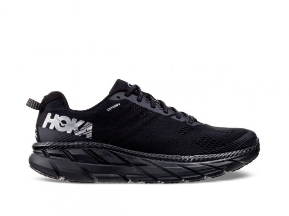 Hoka One One Clifton 6 hardloopschoenen zwart heren 1102872-BLK