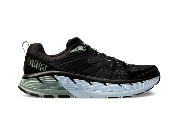 Hoka One One Gaviota 2 hardloopschoenen zwart/groen heren 1099629-BWIN