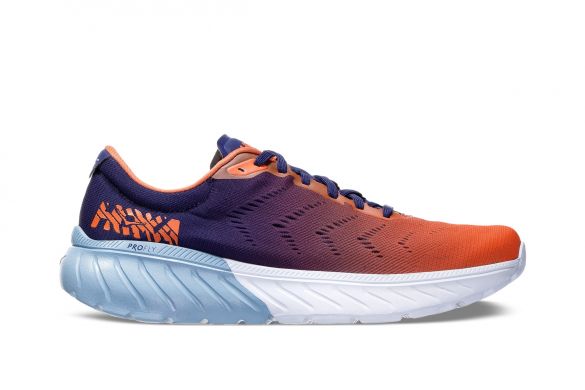 Hoka One One Mach 2 hardloopschoenen blauw/oranje heren 1099721-PBNS-VRR
