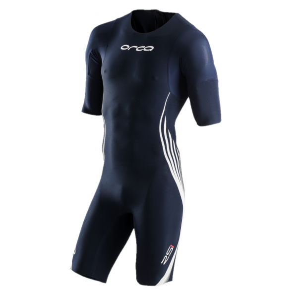Orca RS1 korte mouw swimskin blauw heren HVSD04