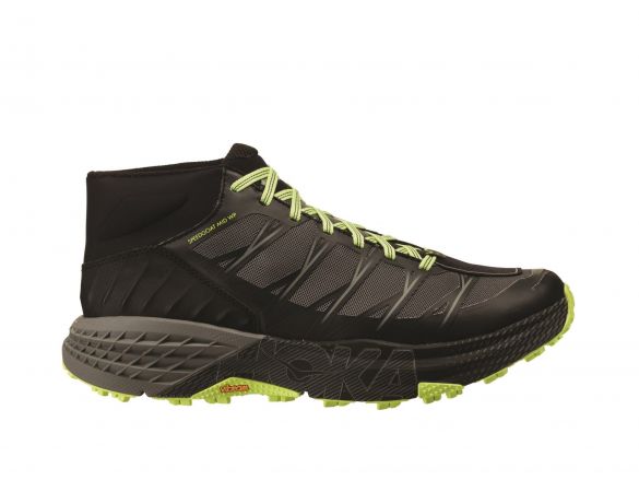 Hoka One One Speedgoat Mid WP trail hardloopschoenen zwart/geel heren 1093760-BSLG