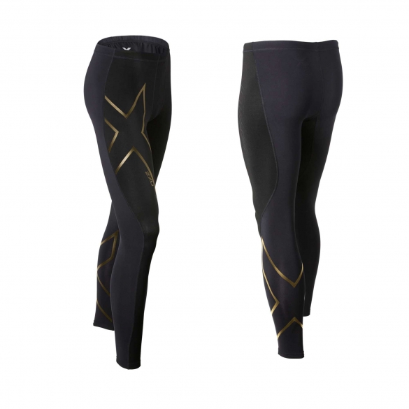 2XU Elite Merino thermal compression tight MA2639b zwart goud ma2639