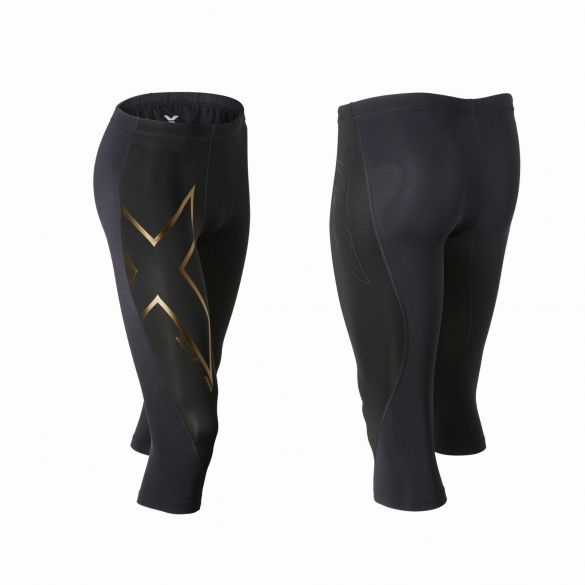 2XU 3/4 Elite Merino thermal compression tight zwart goud heren MA3183