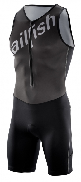 Sailfish Team tri suit zwart-zilver heren sl21234