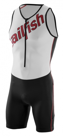 Sailfish Team tri suit rood-wit heren sl21739