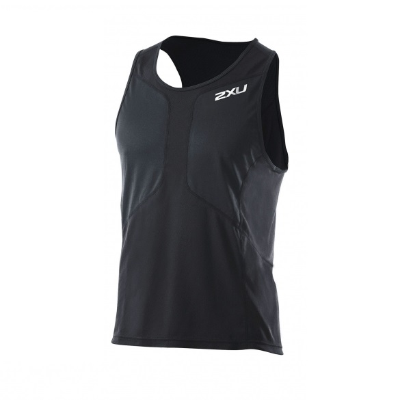 2XU Comp Run Singlet zwart (MR2285a) 2XUMR2285ABLK-VRR