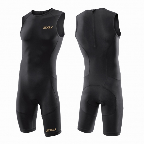 2XU GHST Tri suit zwart/goud heren MT3272d