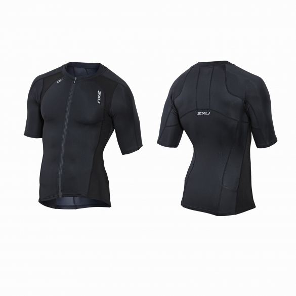 2XU Compression sleeved tri top zwart heren MT3615a